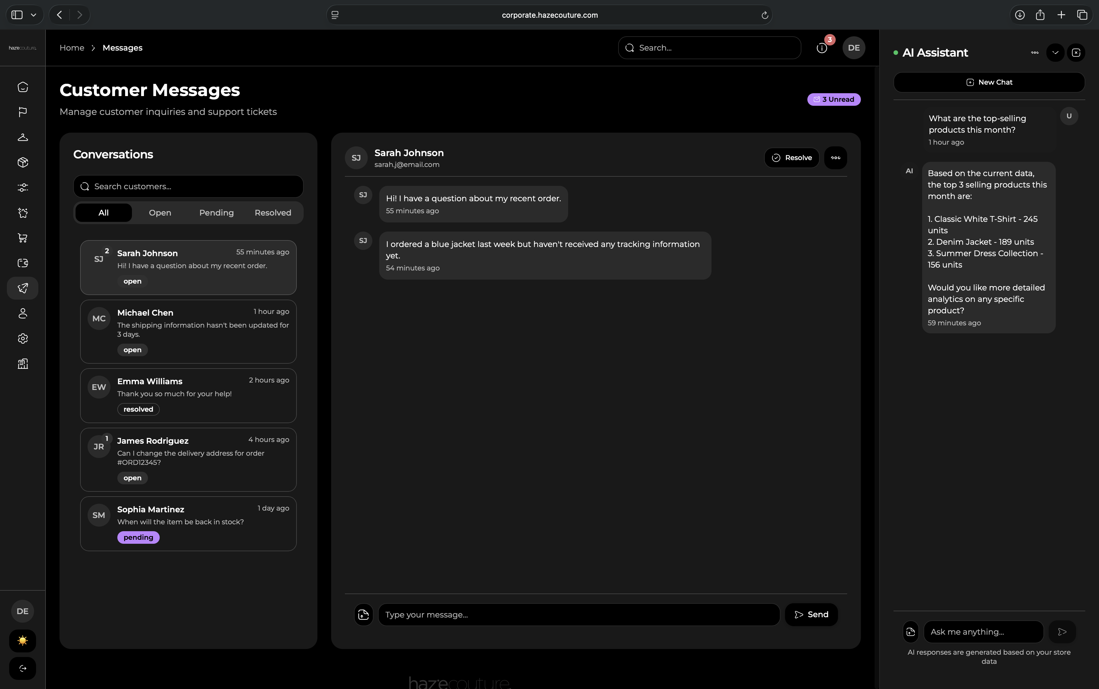 Dashboard Overview